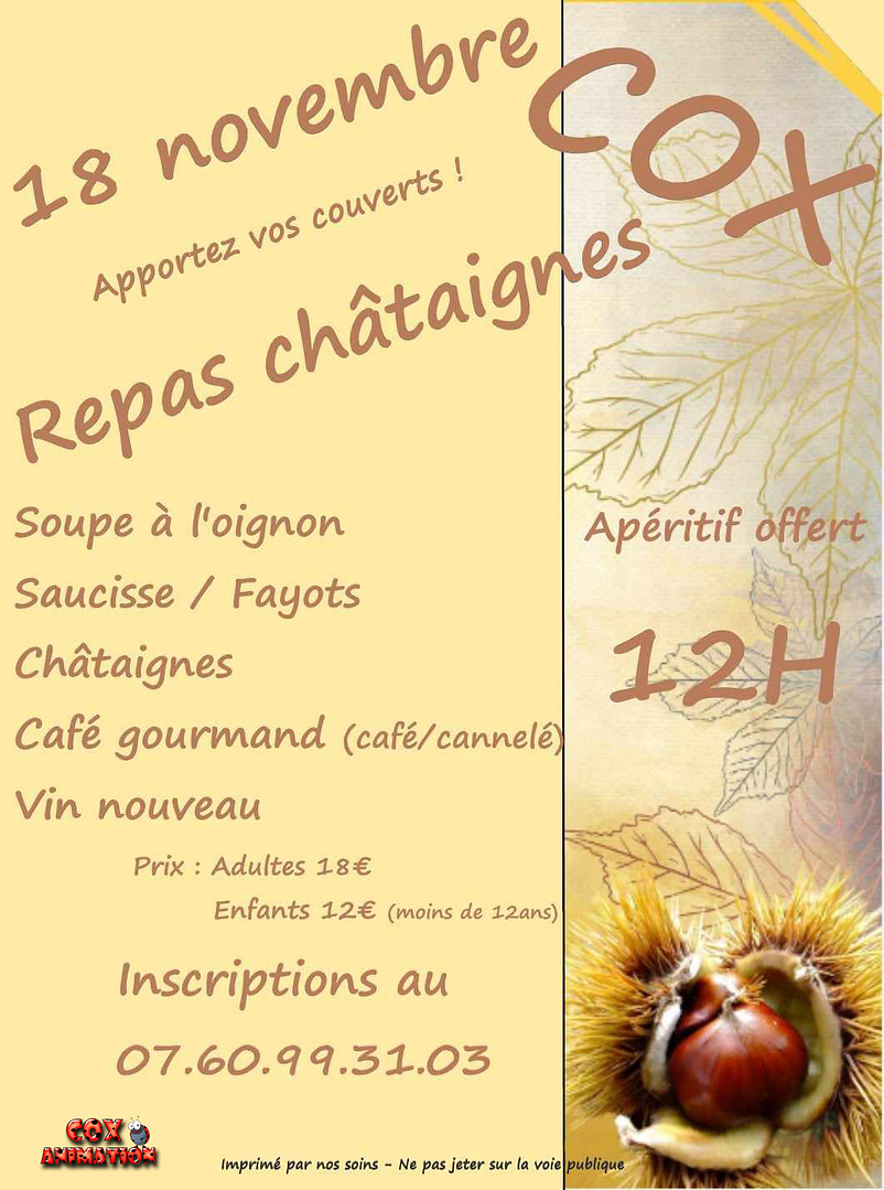 Repas automne 2023