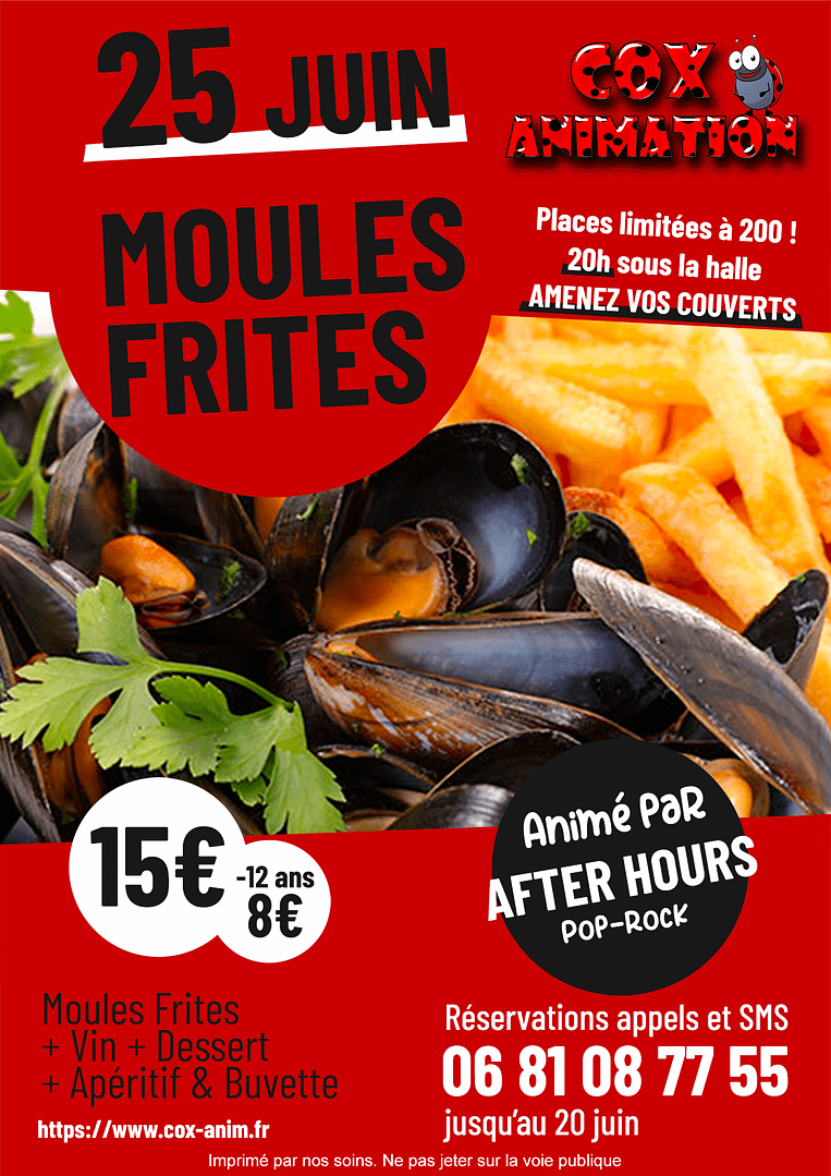 Flyer Moules - Frites